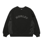 ハーレー（HURLEY）TERRY CORDUROY SWITCHING クルースウェット WCFL252022-BLK