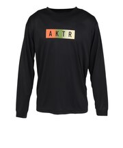 アクター(AKTR)バスケットボールウェア FADE BOX LOGO SPORTS 長袖Tシャツ 225-020005 BK