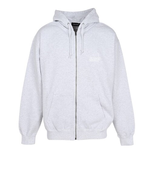 エクストララージ（XLARGE）BACKSIDE OG ジップアップパーカー 101254012009-ASH
