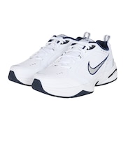 ナイキ(NIKE)スニーカー ウォーキングシューズ エア モナーク IV エクストラワイド ホワイト ネイビー 416355-102 スポーツ シューズ