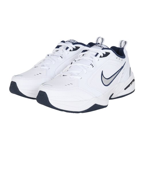 ナイキ(NIKE)スニーカー ウォーキングシューズ エア モナーク IV エクストラワイド ホワイト ネイビー 416355-102 スポーツ シューズ