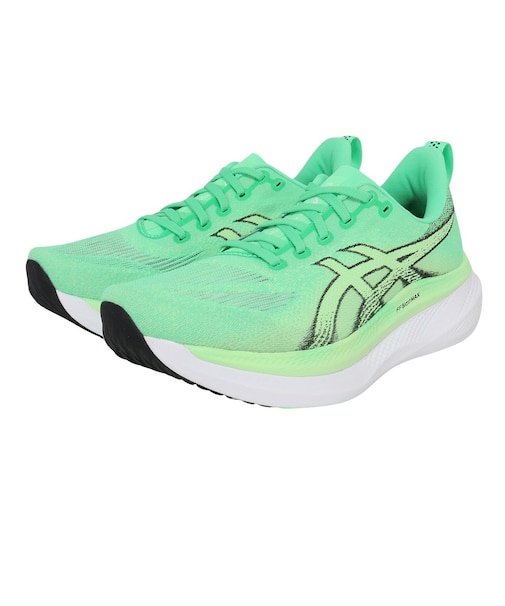アシックス(ASICS)ランニングシューズ ジョギングシューズ グライドライド マックス 2 グリーン ブラック 1011C156.300
