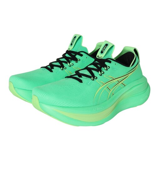 アシックス(ASICS)ランニングシューズ ジョギングシューズ ゲルニンバス 28 グリーン 1011C127.300