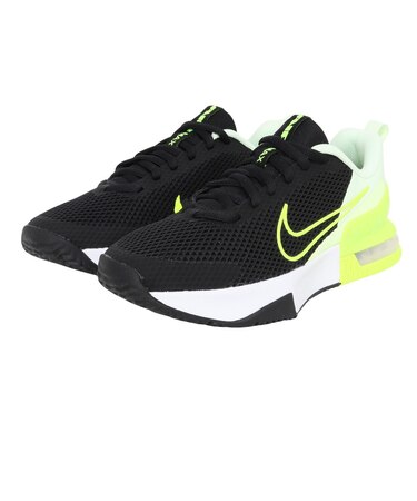 ナイキ（NIKE）ジムシューズ トレーニングシューズ エア マックス アルファ トレーナー 6 ブラック グリーン FQ1833-013 フィットネス シューズ