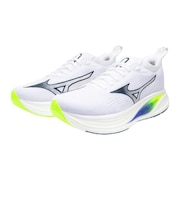 ミズノ（MIZUNO）ランニングシューズ ジョギングシューズ ネオゼン 2 ホワイト ブルー J1GC268601 スポーツシューズ