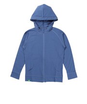 フットマーク(FOOTMARK)ジュニア 水着 ラッシュガード 長袖 パーカー FOOTMARKNATURAL 3100134-19 ブルー