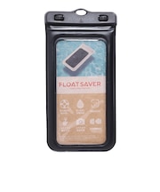 アクア(AQA)スマホ 防水ケース 操作可能 フロートセイバー4 6インチ 24 LNKGSM67 BK