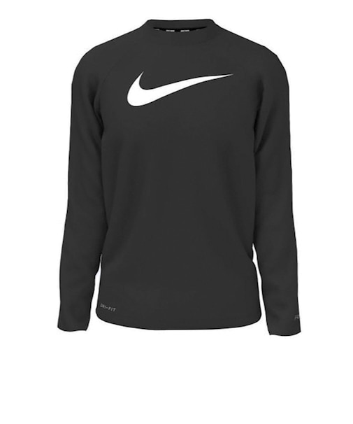 ナイキ(NIKE)ラッシュガード 長袖 UVカット 速乾 ソリッド ハイドロガード NESSD829-N001