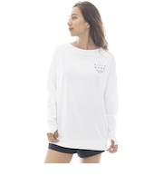 ビラボン（BILLABONG）ラッシュガード 長袖 MORFY ロゴ 長袖 ボートネック Tシャツ BF013856 WHT