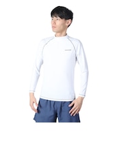 フットマーク(FOOTMARK)ラッシュガード 長袖 UVカット UPF50+ 紫外線対策 ハイネック 0242302WHT