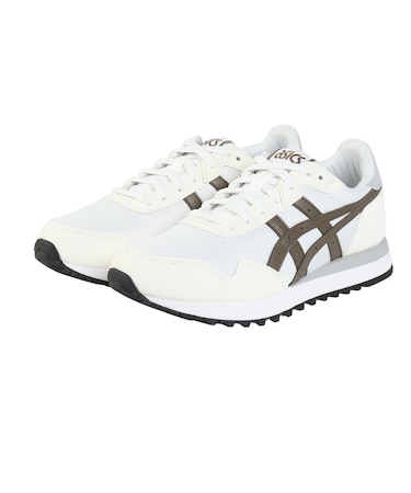 アシックス(ASICS)スニーカー スポーツシューズ タイガーランナー 2 ホワイト ブラウン 1203A612.102 カジュアル シューズ