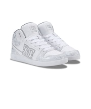 ディーシーシューズ(DC SHOES)スニーカー ボーダーシューズ ウィメンズ ユニバーシティ ミッド SE SN ホワイト シルバー 26SPDW26130…