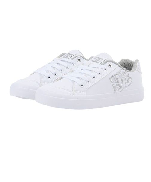 ディーシーシューズ（DC SHOES）スニーカー ボーダーシューズ ウィメンズ チェルシー プラス SE SN ホワイト シルバー 26SPDW261301S…