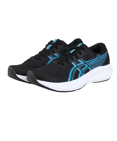 アシックス(ASICS)スポーツシューズ ランニングシューズ パトリオット 14 ブラック ブルー 1011C050.005 スニーカー スポーツ
