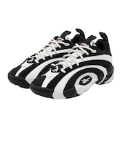 リーボック(REEBOK)タウンシューズ バスケットボールシューズ シャクノシス ロー ブラック ホワイト 100244789 スニーカー カジュアルシューズ