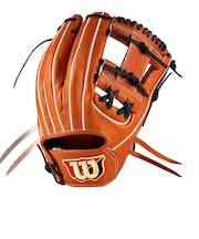 ウイルソン（Wilson）硬式用グラブ 内野手用 野球グローブ 一般 Staff DUAL 1975型 Tオレンジ WBW104319