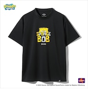 スポルディング(SPALDING)バスケットボールウェア ジュニア 半袖Tシャツ スポンジボブ モノクローム SJT26043SBK