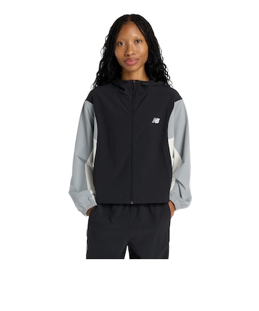 ニューバランス（new balance）ウーブンフーデッドジャケット WJ61M2MGBK