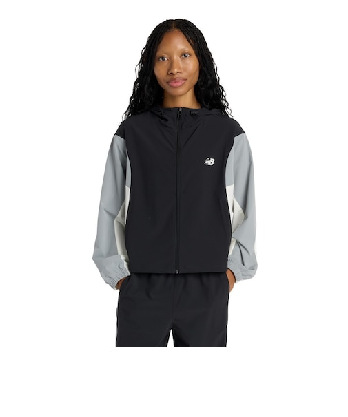 ニューバランス（new balance）ウーブンフーデッドジャケット WJ61M2MGBK