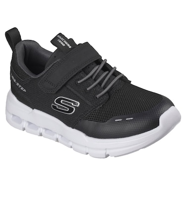 スケッチャーズ(SKECHERS)ジュニアスニーカー ボーイズ スポーツシューズ グライド ステップ フロー ブラック 404172L-BLK カジュアルシュ…