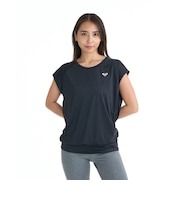 ロキシー(ROXY)フィットネス チュニック Tシャツ MY 1ST ROXY 26SPRST261532BLK