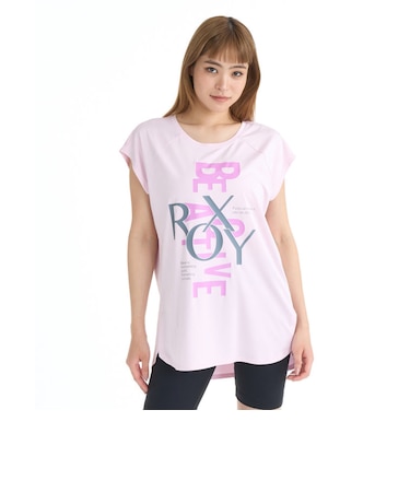 ロキシー(ROXY)フィットネス 半袖Tシャツ OWN YOUR PACE 26SPRST261537PNK