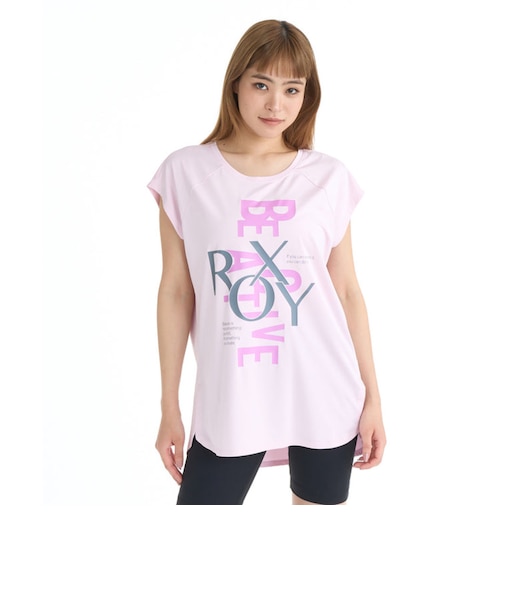 ロキシー(ROXY)フィットネス 半袖Tシャツ OWN YOUR PACE 26SPRST261537PNK