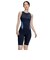 ナイキ（NIKE）水着 レディース 水泳 レッグスーツ ブラック×ネイビー M-LLサイズ 2993162-009