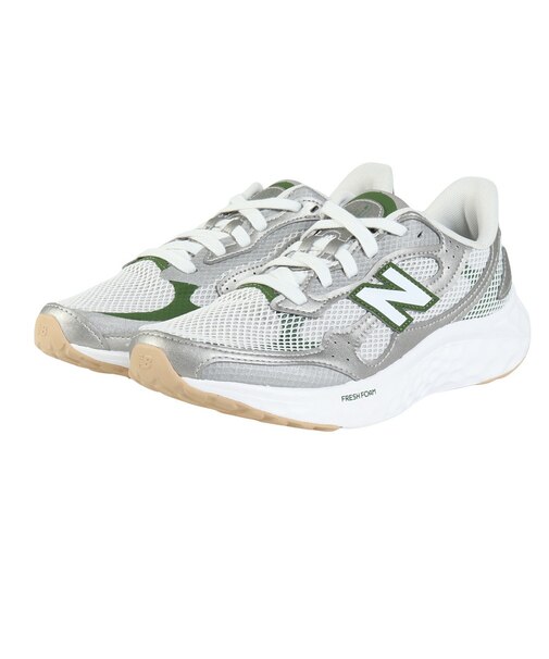 ニューバランス（new balance）スニーカー スポーツシューズ フレッシュ フォーム アリシ V4 シルバー グリーン WARISTA4 D スポーツ …