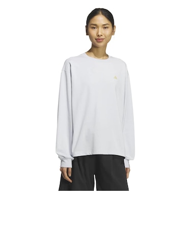 アディダス（adidas）エッセンシャルズ プラス スモール ロゴ ルーズフィット 長袖Tシャツ KS541-KF8267
