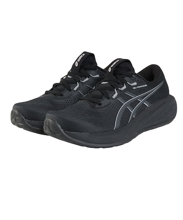 アシックス(ASICS)ランニングシューズ ジョギングシューズ ゲル キュムラス 28 ブラック グレー 1012B916.003 スポーツシューズ