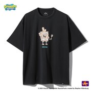 スポルディング（SPALDING）バスケットボールウェア Tシャツ スポンジ・ボブ クラビーパティ SMT26037SBK