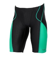 スピード（SPEEDO）競泳水着 メンズ 水泳 フレックスシグマニュージャマー2 WA承認モデル ブラック×グリーン S-LLサイズ SC62601F KM
