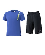 ミズノ(MIZUNO)ジュニア 半袖Tシャツ ハーフパンツセット 32MGD41191