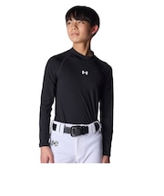 アンダーアーマー（UNDER ARMOUR）野球 アンダーシャツ ジュニア ヒートギア コンフォート フィッティド 長袖 モックネックシャツ 6012727 …