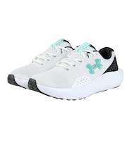 アンダーアーマー(UNDER ARMOUR)ランニングシューズ ジョギングシューズ チャージド サージ 4 ホワイト ブラック 3027000 111 スポー…
