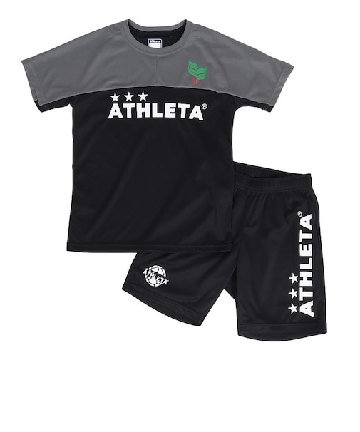 アスレタ（ATHLETA）サッカー フットサルウェア ジュニア プラクティス 上下セット XE-2514J BLK/CHA
