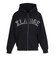 エクストララージ（XLARGE）PERFORATED レザー ロゴ ジップ アップ フーデッド スウェットシャツ 101261012007-BLACK
