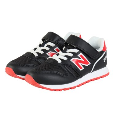 ニューバランス(new balance)ジュニアスニーカー スポーツシューズ 373 バンジー ウィズ トップ ブラック Y37359QM カジュアルシューズ…