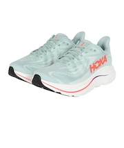 ホカ(HOKA)ランニングシューズ ジョギングシューズ クリフトン 10 ワイド グリーン レッド 1162032-SGNN スポーツ シューズ