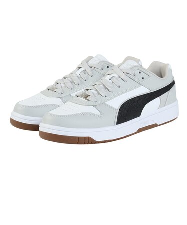 プーマ（PUMA）スニーカー スポーツシューズ リバウンド ジョイ ロウ ワイド ホワイト グレー 39843011 カジュアルシューズ