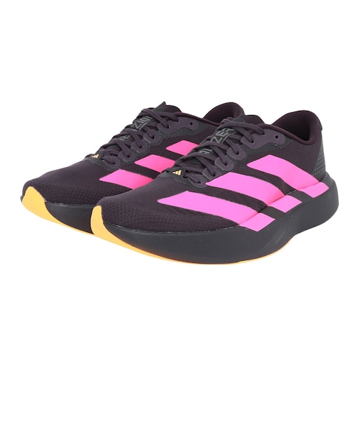 アディダス(adidas)ランニングシューズ トレーニングシューズ 部活 アディゼロ EVO SL ウーブン ブラック ピンク OPU30-KI6931 スポ…