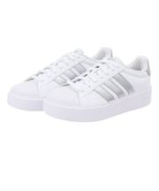 アディダス（adidas）スニーカー スポーツシューズ ストリート トーク ボールド ホワイト シルバー OMR53-KJ3857 スポーツ カジュアル シュ…