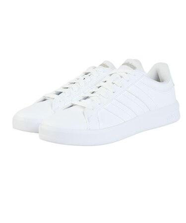 アディダス(adidas)スニーカー スポーツシューズ グランドコートベース 3.0 ホワイト OOS65-HQ0080 スポーツ カジュアル シューズ