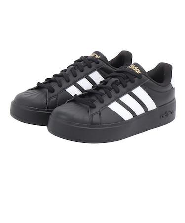 アディダス（adidas）スニーカー スポーツシューズ ストリート トーク ボールド ブラック ホワイト OMR53-KJ3855 スポーツ カジュアル シュ…