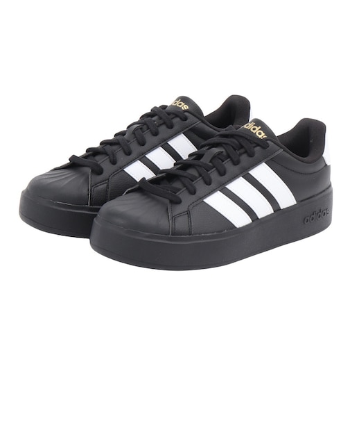 アディダス（adidas）スニーカー スポーツシューズ ストリート トーク ボールド ブラック ホワイト OMR53-KJ3855 スポーツ カジュアル シュ…
