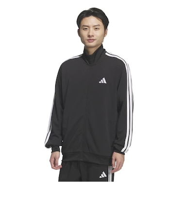 アディダス（adidas）スリーストライプス レギュラーフィット ダブルニット トラックトップ DH100-KR6429