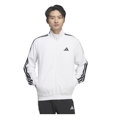 アディダス（adidas）スリーストライプス レギュラーフィット ダブルニット トラックトップ DH100-KR6431