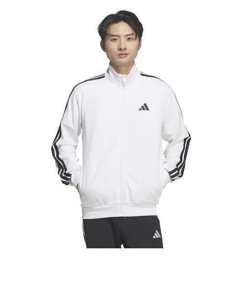 アディダス（adidas）スリーストライプス レギュラーフィット ダブルニット トラックトップ DH100-KR6431