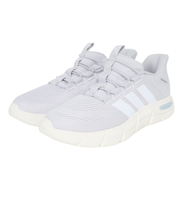 アディダス(adidas)スニーカー ウォーキングシューズ クラウドフォーム フレックス ラピッドフィット グレー ホワイト ONE09-HP7003